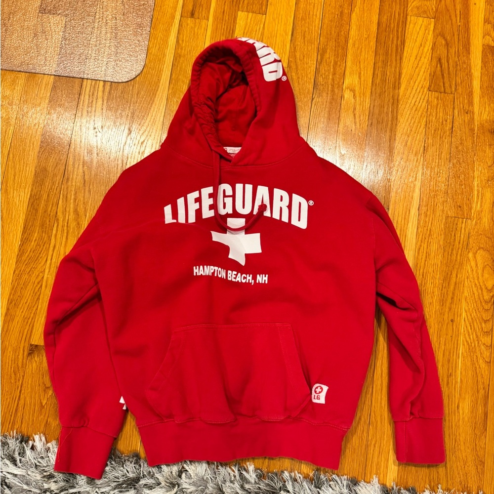 Red Lifeguard Hoodie